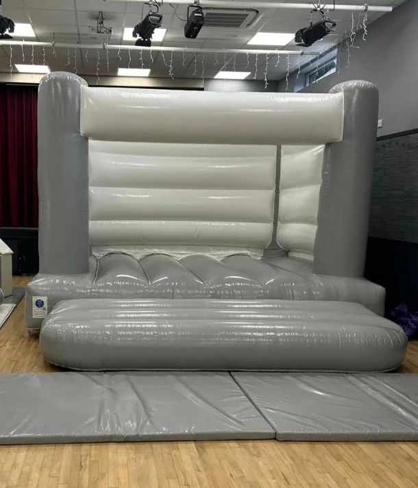 12x12ft White And Grey Bouncy Castle