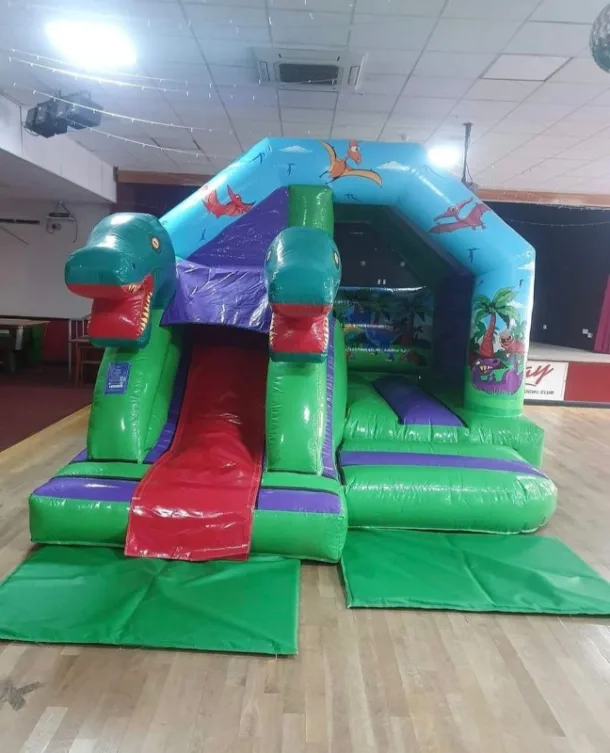 Dinosaur Combo Castle With Front Slide