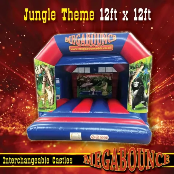 10ft X 12ft Jungle Interchangeable Bouncy Castle