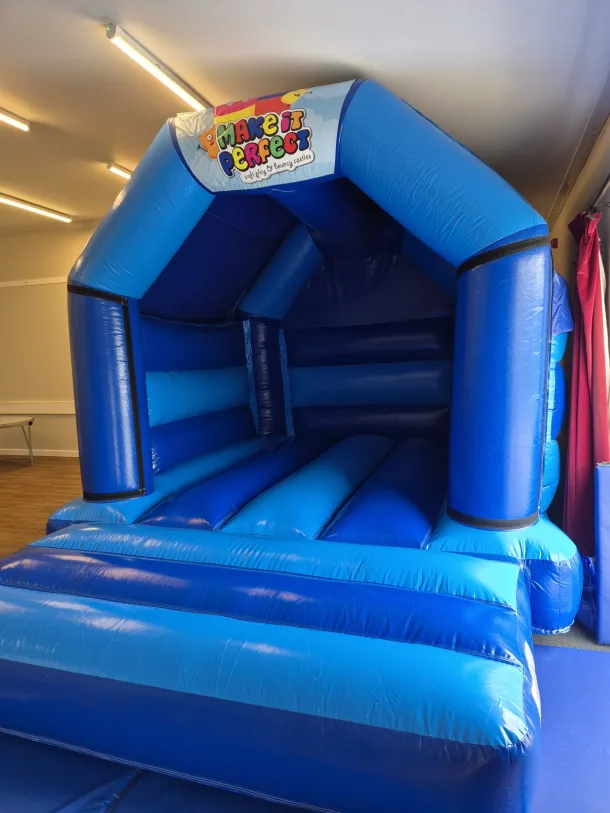 Blue A Frame Bouncy Castle