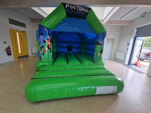 Green Football Bouncy Castle