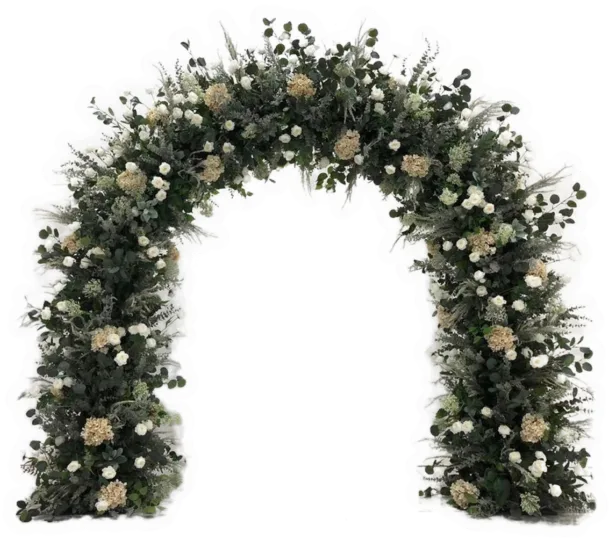 Rustic Foliage And Floral Arch