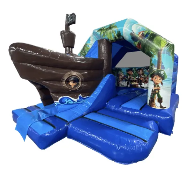 Pirate Bouncy Castle 3d With Slide