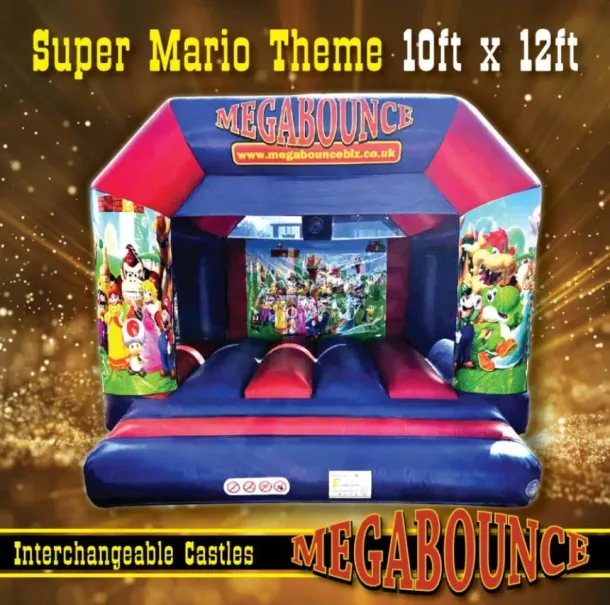 10ft X 12ft Super Mario Interchangeable Bouncy Castle