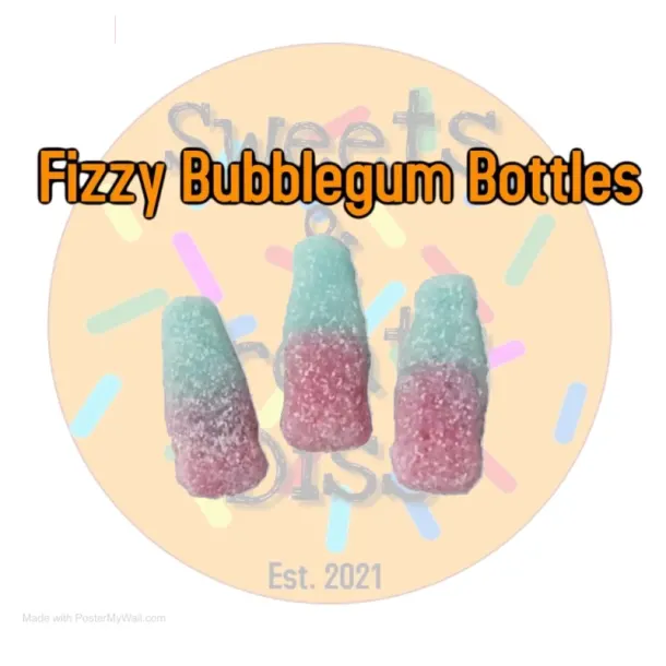 100g Fizzy Bubblegum Bottles