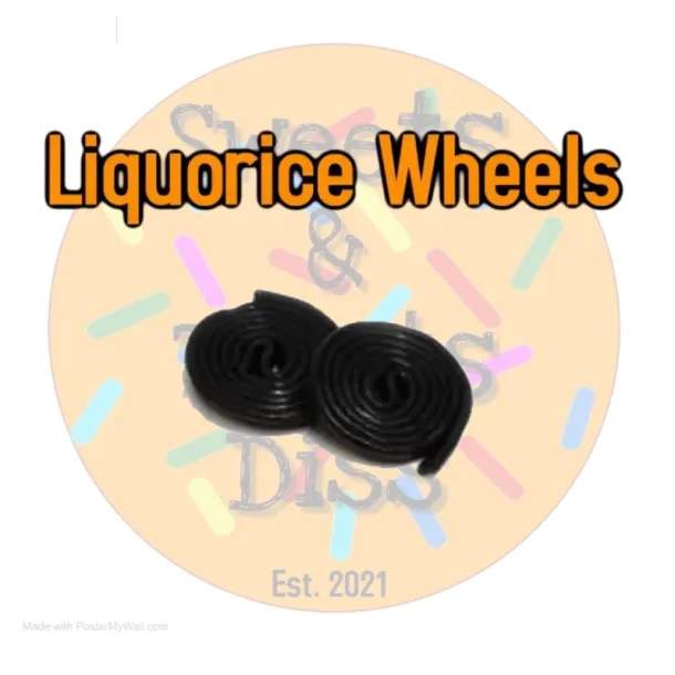 100g Liquorice Wheels