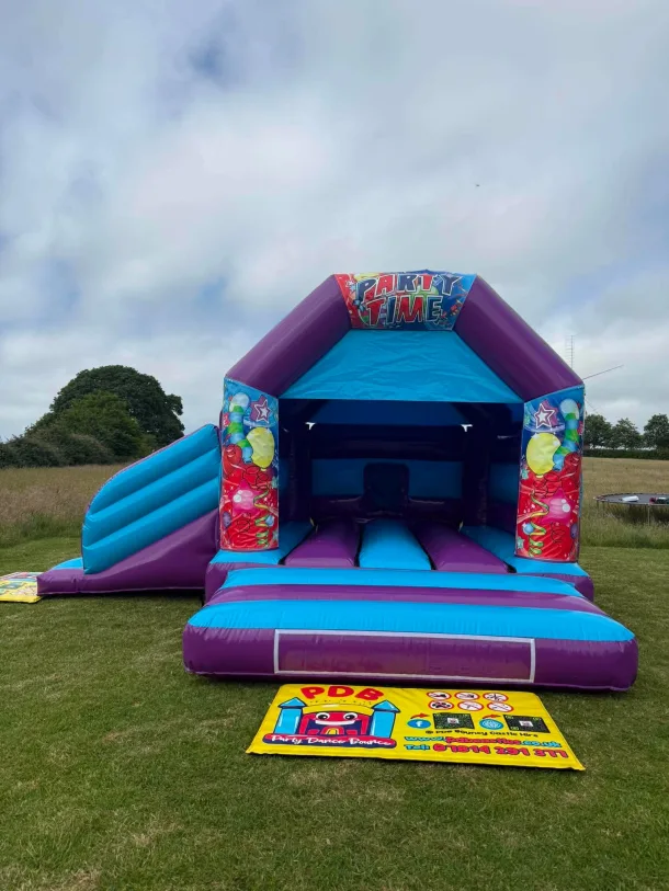 Party Time Purple And Blue Bounce And Slide