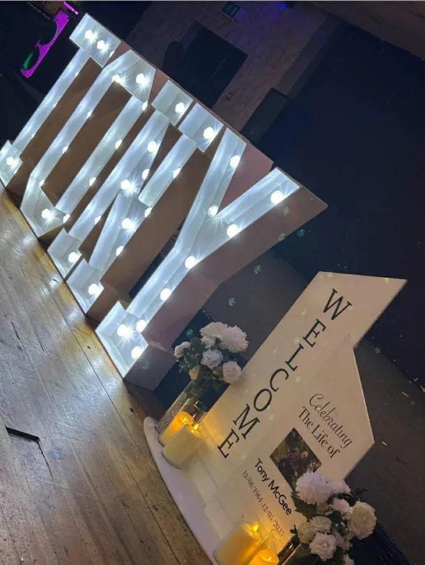 Welcome Memory Board  Upto 4 Led Letters