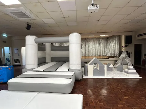 White-grey Package Hire