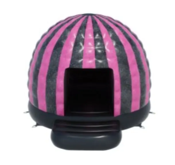 Glitter Mini Dome Pink And Black