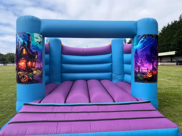 Blue And Purple Halloween Bouncy Castle