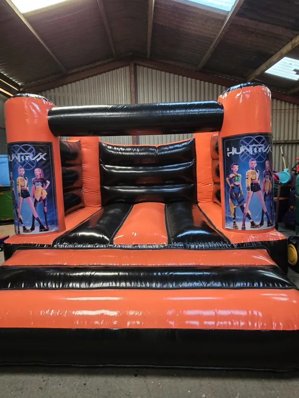 Orange And Black K-pop Demon Hunters H Frame Bouncy Castle