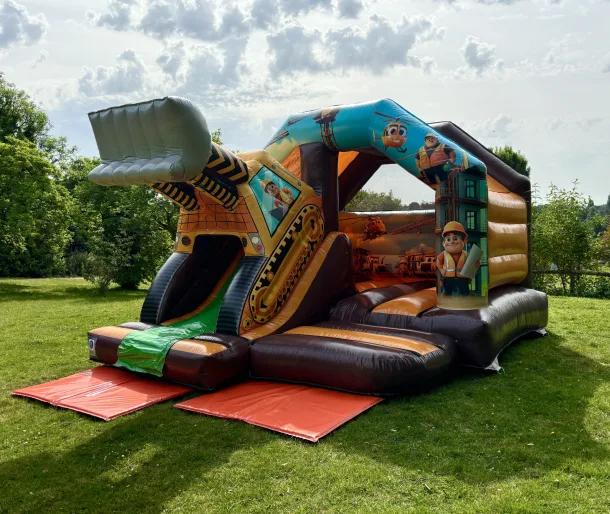 Construction 3d Digger Bouncy Castle