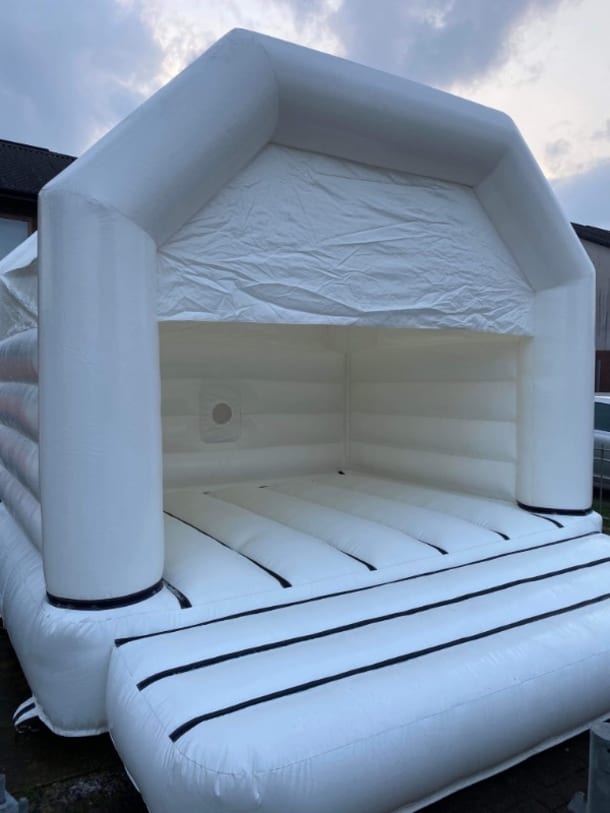 White Bouncy Castle For Hire Barrhead, Glasgow Bounce Up Inflatables