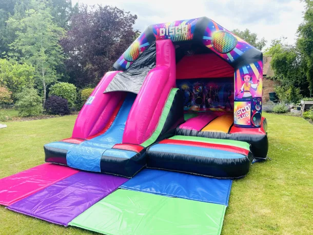 Disco Theme Combi 15x12ft Bouncy Castle With Slide