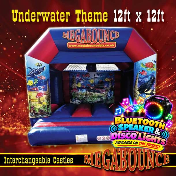 12ft X 12ft Underwater Themed Bouncy Castle