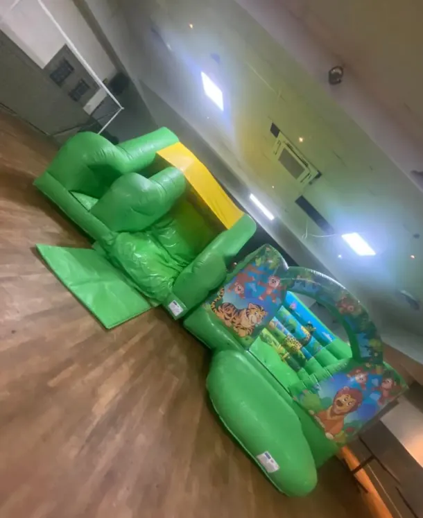 Jungle Castle And 5ft Slide