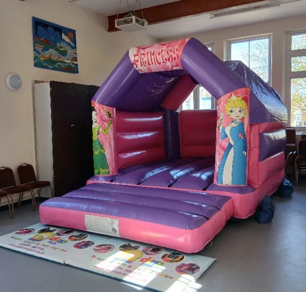 Pink Purple Bouncy Castle 11x15 Princess Theme