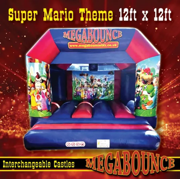 12ft X 12ft Super Mario Interchangeable Bouncy Castle