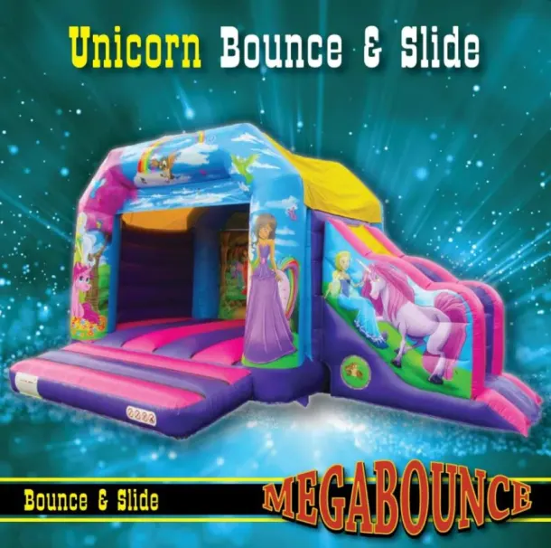 14ft X 16ft Unicorn Bounce And Slide