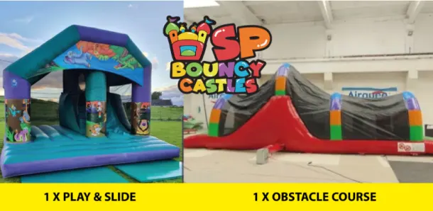 Obstacle Course And Playslide Package