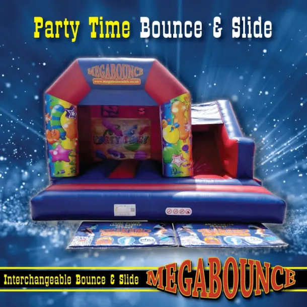 15ft X 15ft Party Time Themed Bouncy Castle