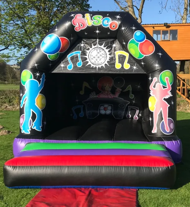 Black Disco Bouncy Castle