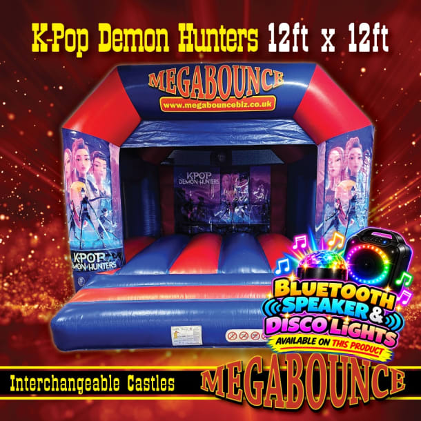 12ft X 12ft K Pop Demon Hunters Themed Bouncy Castle
