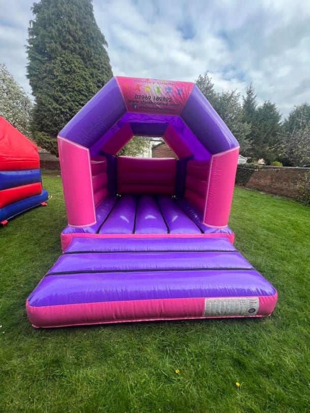 Pink And Purple Bouncy Castle 11x15ft