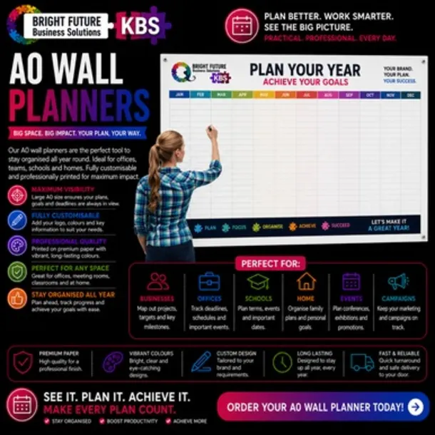 A0 Wall Planners Waterproof