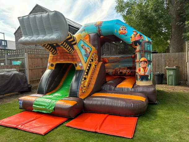 Construction 3d Digger Bouncy Castle
