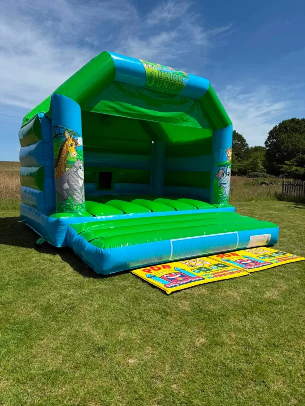 Jungle Themed Green And Blue Castle