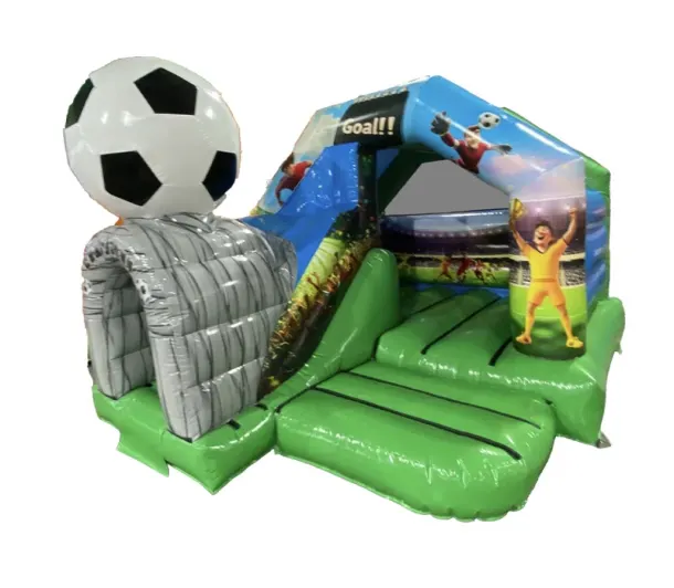 3d Football Front Slide Combo Bouncy Castle