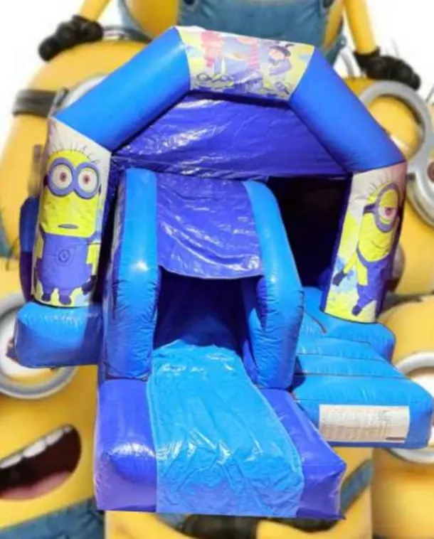 Minions Themed Blue Combi Castle