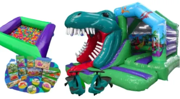 3d Dinosaur Party Package Indoor Premium