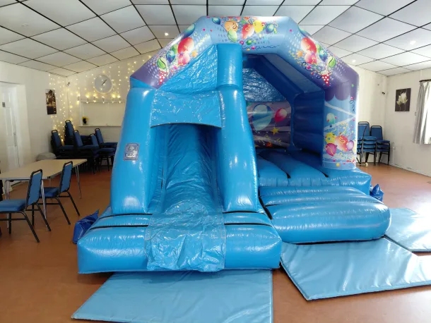 Blue Party Bounce And Slide Combo