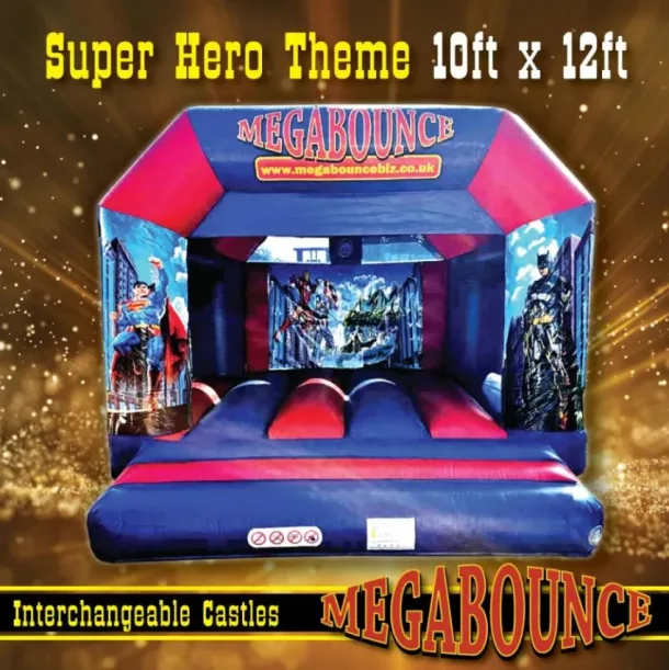 10ft X 12ft Super Hero Interchangeable Bouncy Castle