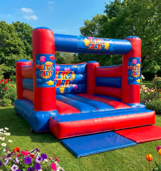 15ft X 12ft Blue And Red Indoor Castle - Balloon Generic Theme