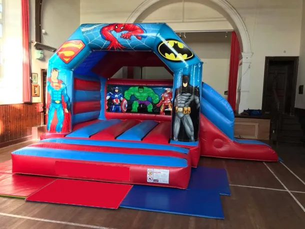 Super Heroes Combo Bouncy Castle