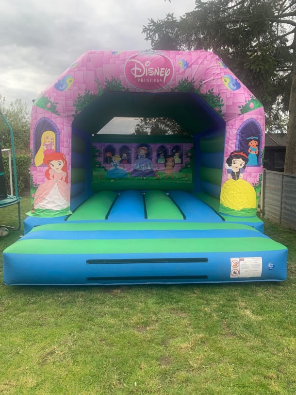 Disney Green And Blue Bouncy Castle