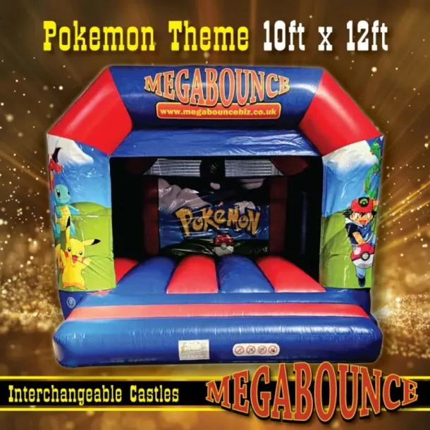 10ft X 12ft Pokemon Interchangeable Bouncy Castle