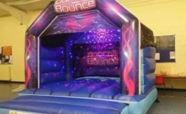Dance And Bounce Themed Bouncy Castle