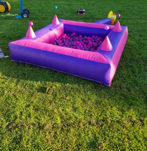 Pink And Purple Inflatable Ball Pool