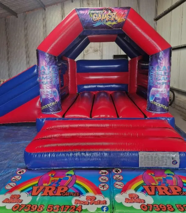 Gaming Red And Blue Velcro Side Slide