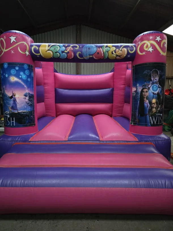 Pink And Purple Wish H Frame Bouncy Castle