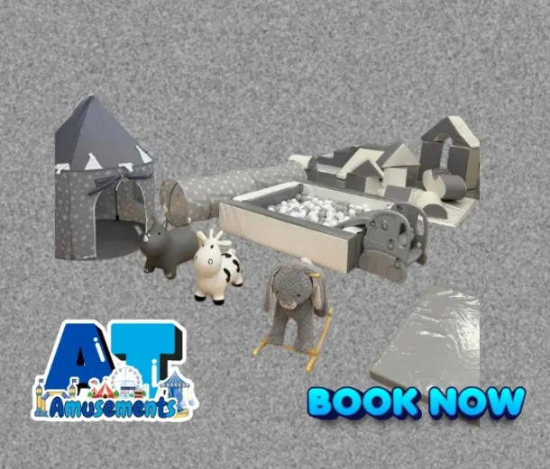 White And Grey Soft Play And Ball Pool