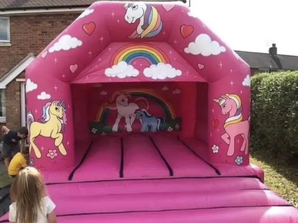 Unicorn Pink Bouncy Castle