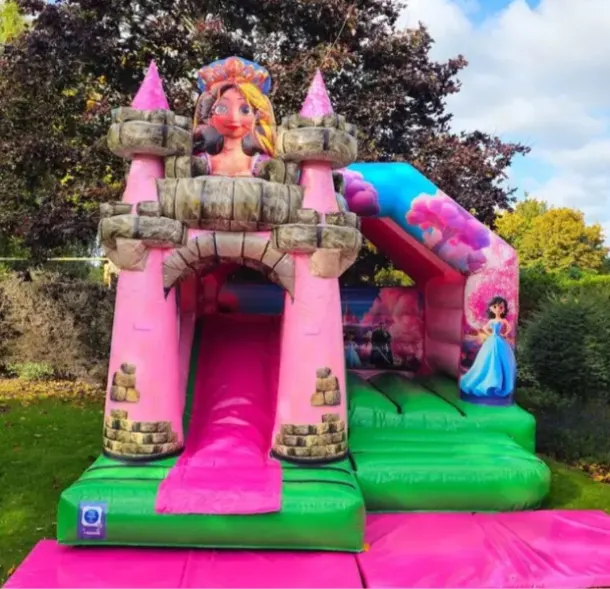 Princess Castle 3d Front Slide Combo