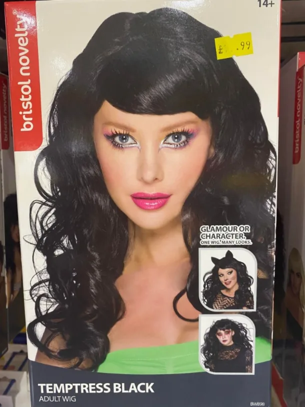 Temptress Black Wig