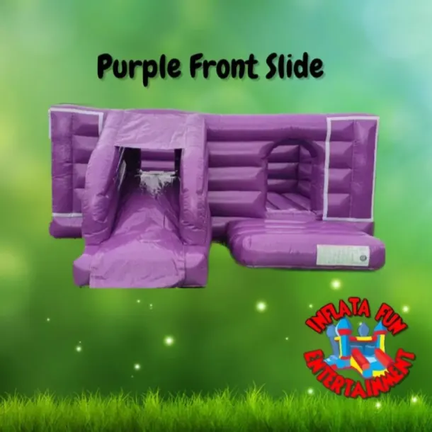 Plain Purple Front Slide 4.5m X 5.5m